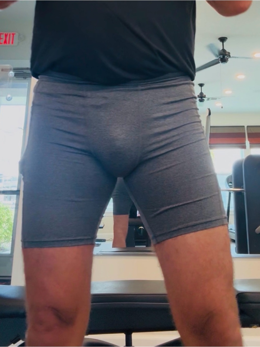 Men's Gray Compression Shorts * NELEUS Shorts with Pocket * NEW & IMPROVED - Picture 7 of 13
